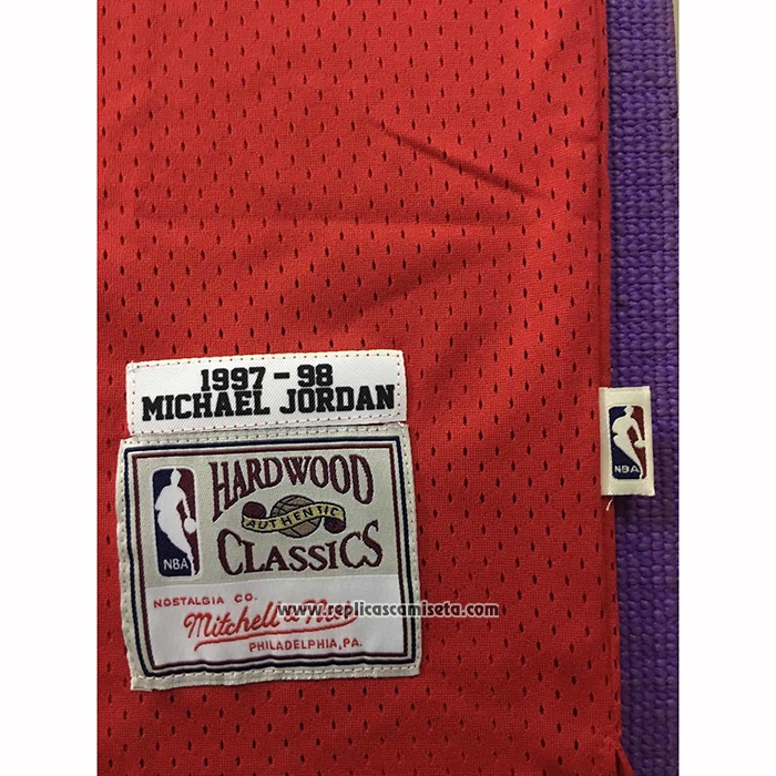Camiseta Chicago Bulls Michael Jordan #23 1997-98 NBA Finals Mitchell & Ness Rojo